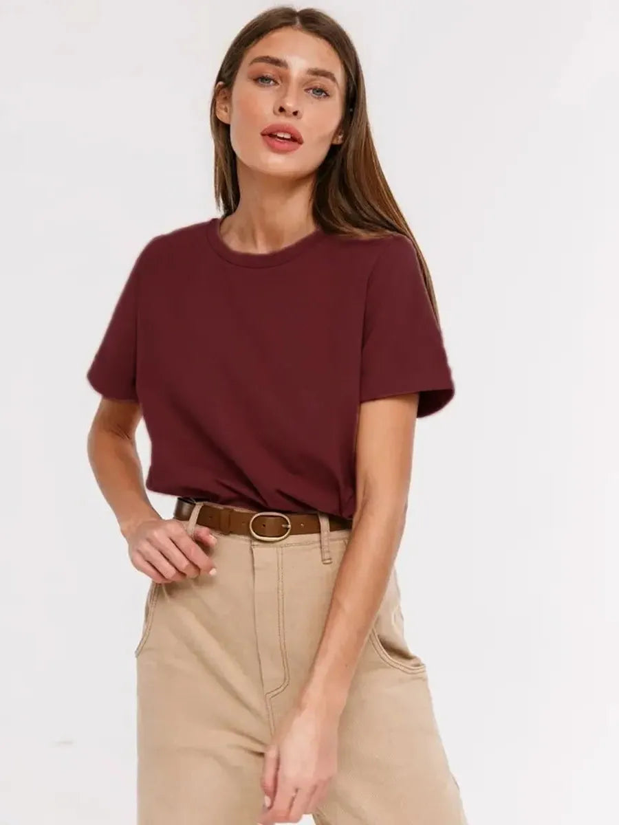 100% Cotton Casual T-Shirt for Everyday Wear - Comfortable Fit, Versatile Style, Ideal for All Seasons