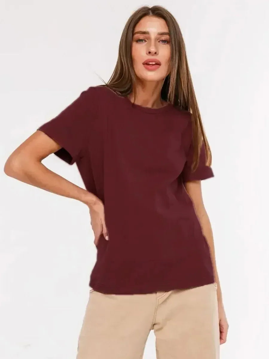 100% Cotton Casual T-Shirt for Everyday Wear - Comfortable Fit, Versatile Style, Ideal for All Seasons
