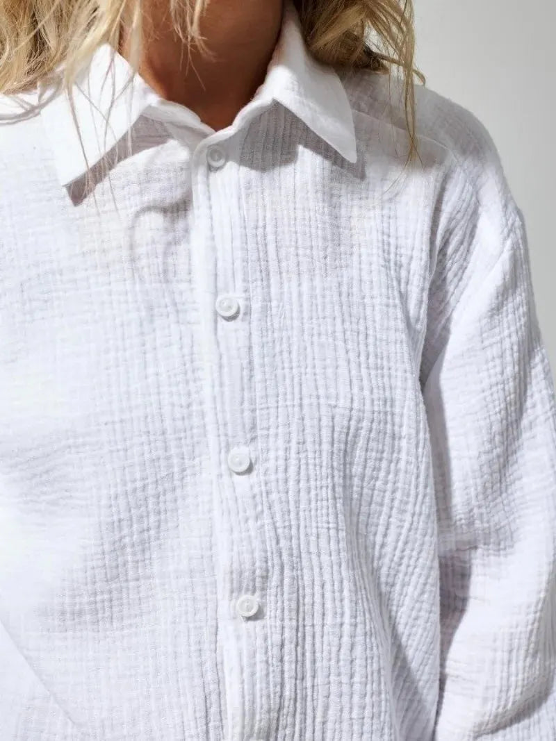 100% Cotton Summer Shirt for Men - Lightweight Casual Short Sleeve Top for Warm Weather Wear