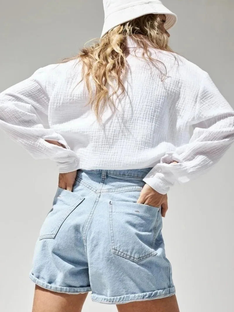 100% Cotton Summer Shirt for Men - Lightweight Casual Short Sleeve Top for Warm Weather Wear