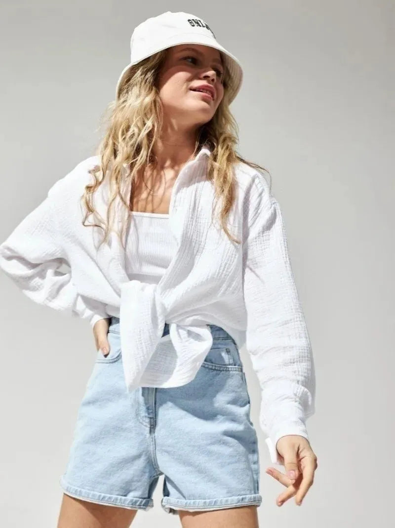 100% Cotton Summer Shirt for Men - Lightweight Casual Short Sleeve Top for Warm Weather Wear