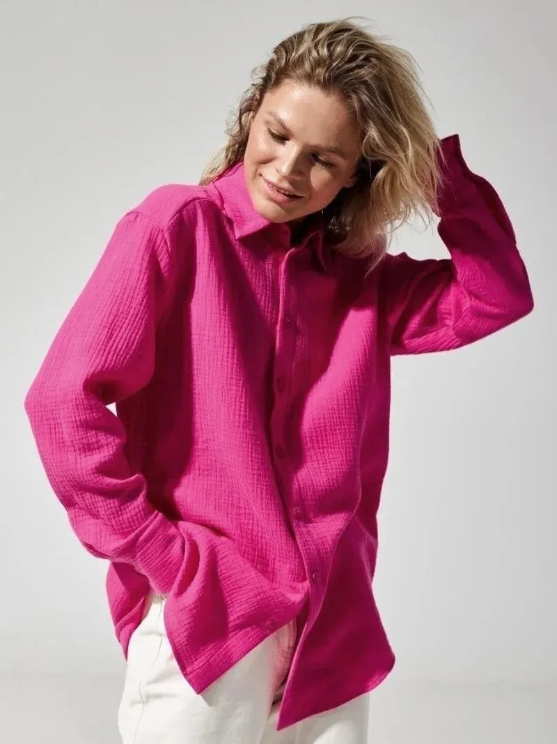 100% Cotton Summer Shirt for Men - Lightweight Casual Short Sleeve Top for Warm Weather Wear