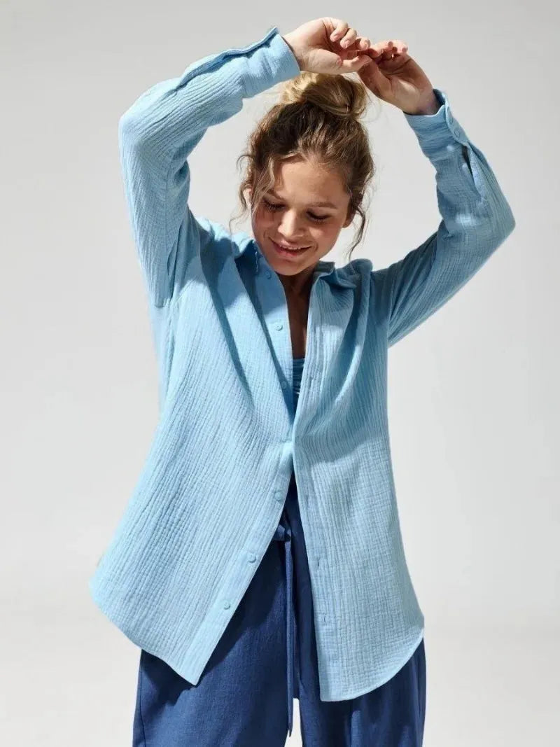 100% Cotton Summer Shirt for Men - Lightweight Casual Short Sleeve Top for Warm Weather Wear