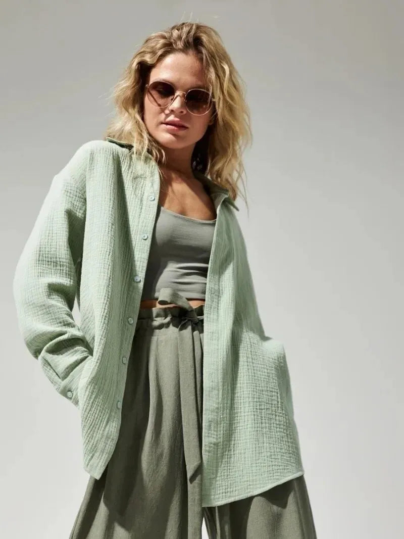 100% Cotton Summer Shirt for Men - Lightweight Casual Short Sleeve Top for Warm Weather Wear