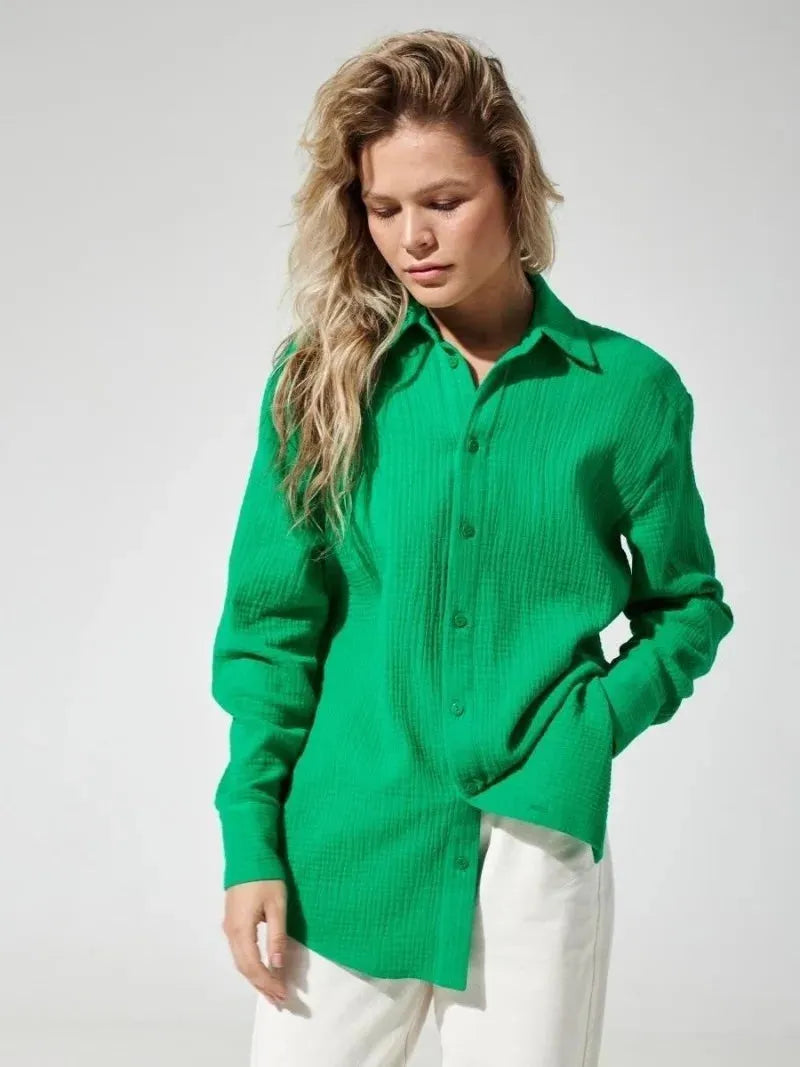 100% Cotton Summer Shirt for Men - Lightweight Casual Short Sleeve Top for Warm Weather Wear