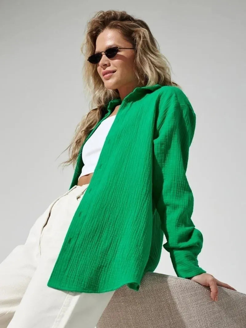 100% Cotton Summer Shirt for Men - Lightweight Casual Short Sleeve Top for Warm Weather Wear