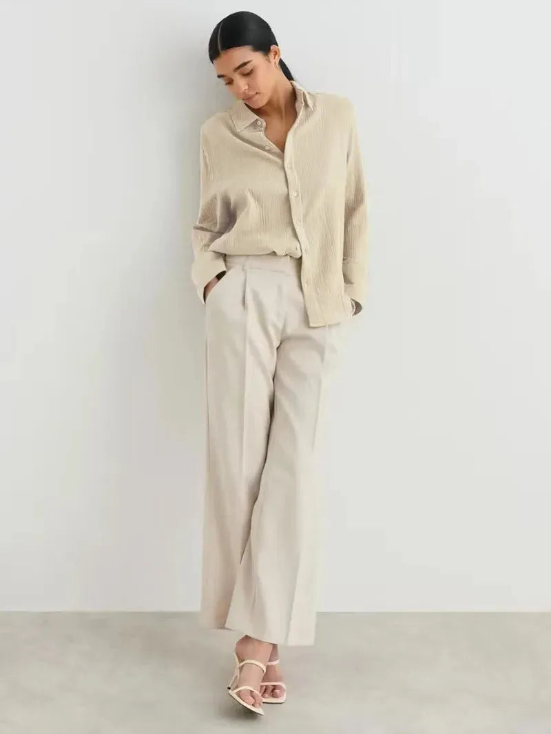 100% Cotton Summer Shirt for Men - Lightweight Casual Short Sleeve Top for Warm Weather Wear