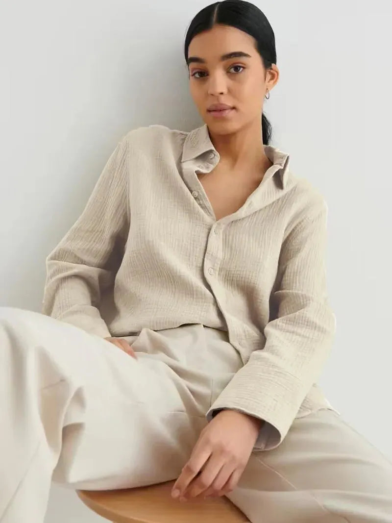 100% Cotton Summer Shirt for Men - Lightweight Casual Short Sleeve Top for Warm Weather Wear