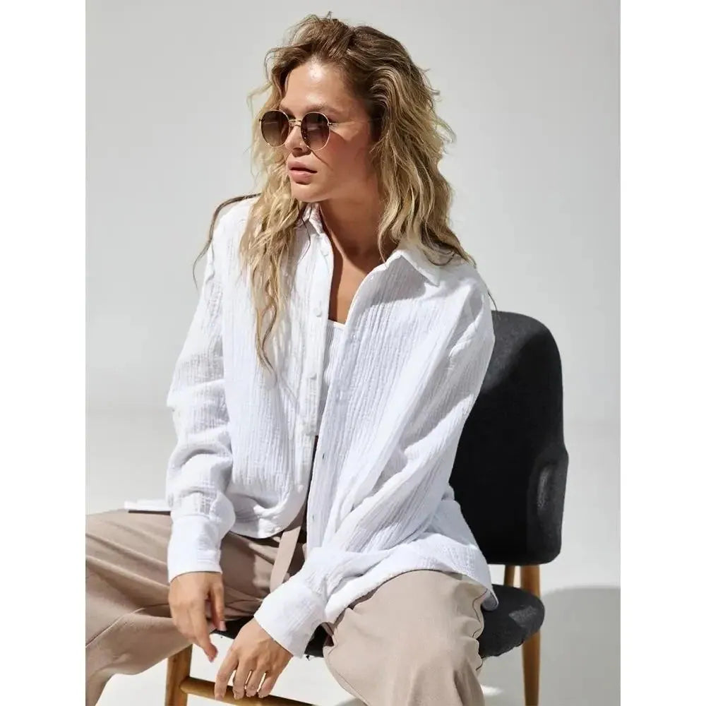 100% Cotton Summer Shirt for Men - Lightweight Casual Short Sleeve Top for Warm Weather Wear