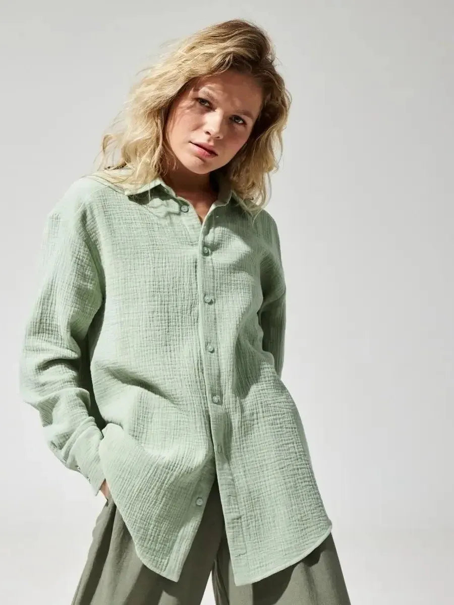 100% Cotton Summer Shirt for Men - Lightweight Casual Short Sleeve Top for Warm Weather Wear