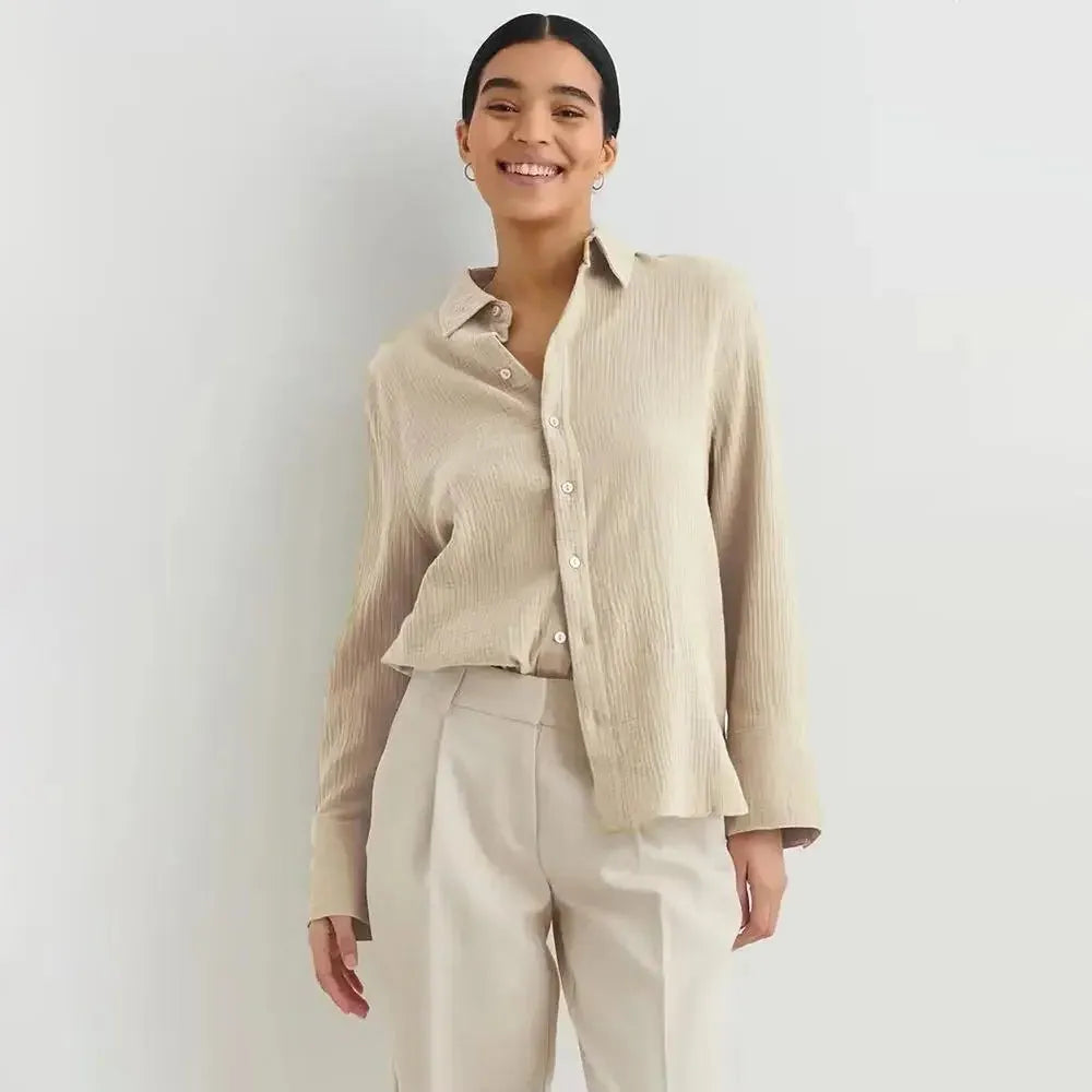 100% Cotton Summer Shirt for Men - Lightweight Casual Short Sleeve Top for Warm Weather Wear