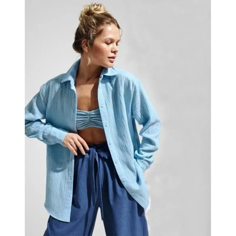 100% Cotton Summer Shirt for Men - Lightweight Casual Short Sleeve Top for Warm Weather Wear