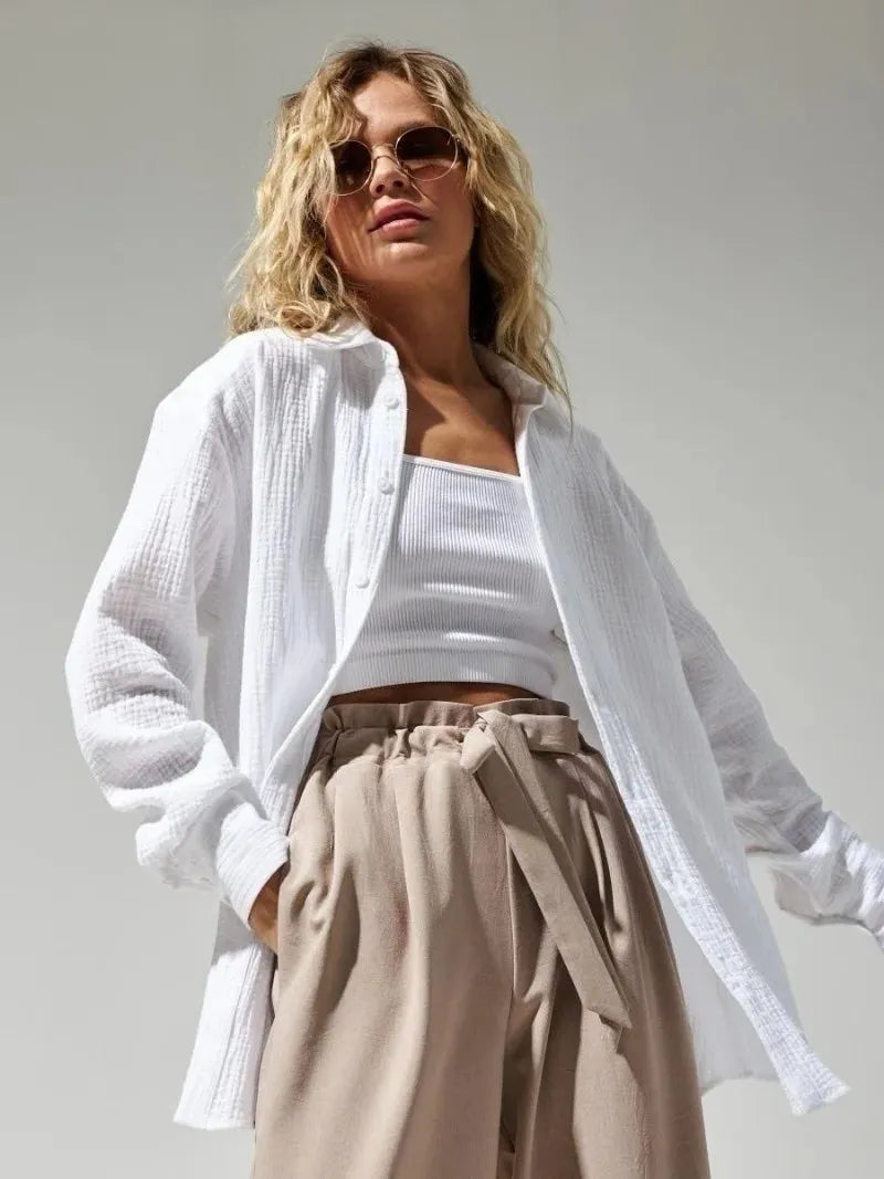 100% Cotton Summer Shirt for Men - Lightweight Casual Short Sleeve Top for Warm Weather Wear