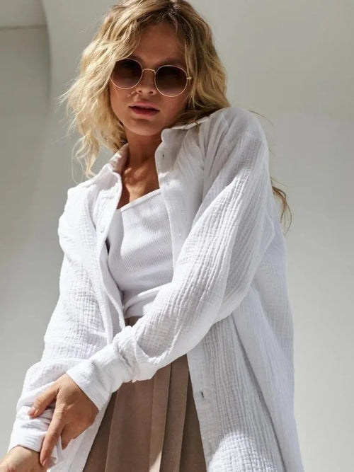 100% Cotton Summer Shirt for Men - Lightweight Casual Short Sleeve Top for Warm Weather Wear