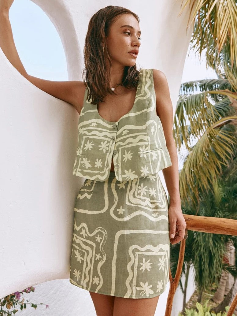 Alessia 3-Piece Lounge Set - Soft Cotton Fabric - Casual Chic Style - Perfect for Relaxing at Home