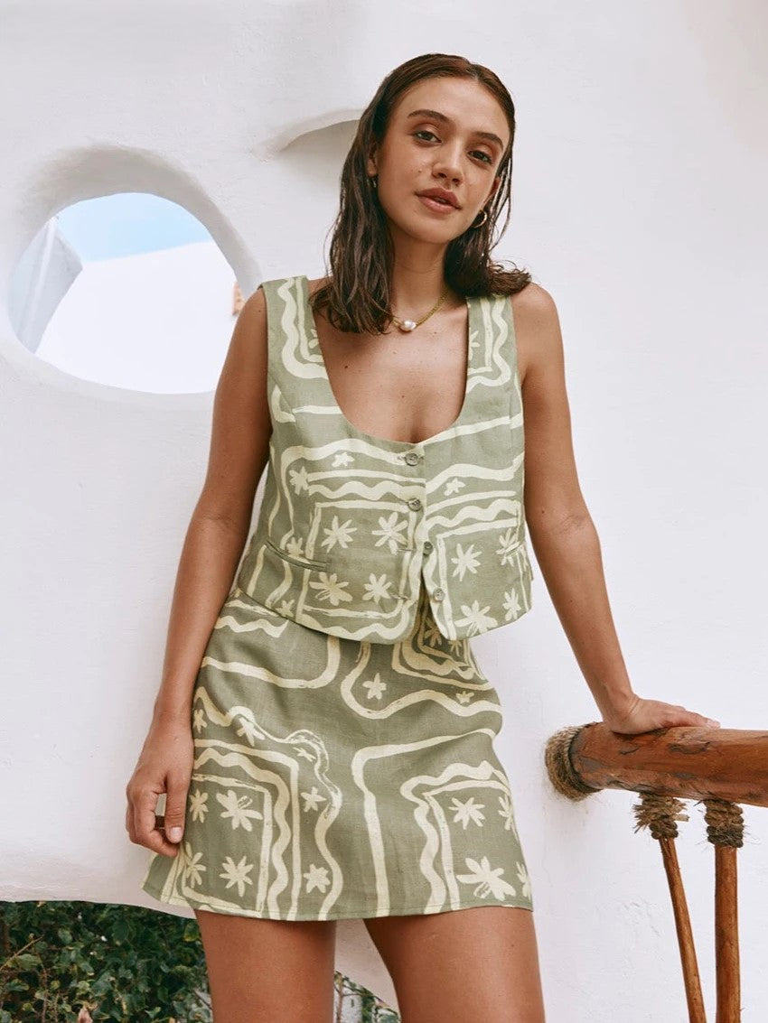 Alessia 3-Piece Lounge Set - Soft Cotton Fabric - Casual Chic Style - Perfect for Relaxing at Home