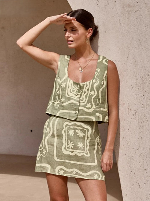 Alessia 3-Piece Lounge Set - Soft Cotton Fabric - Casual Chic Style - Perfect for Relaxing at Home