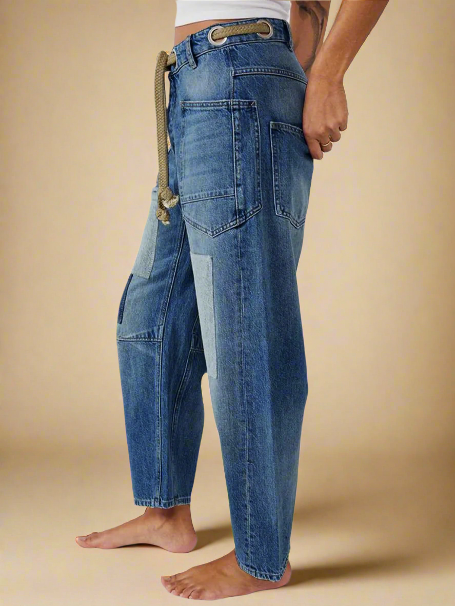 Artisan Cotton Blend Pants for Women | Casual Chic Style | Versatile Everyday Wear | Available in Multiple Sizes