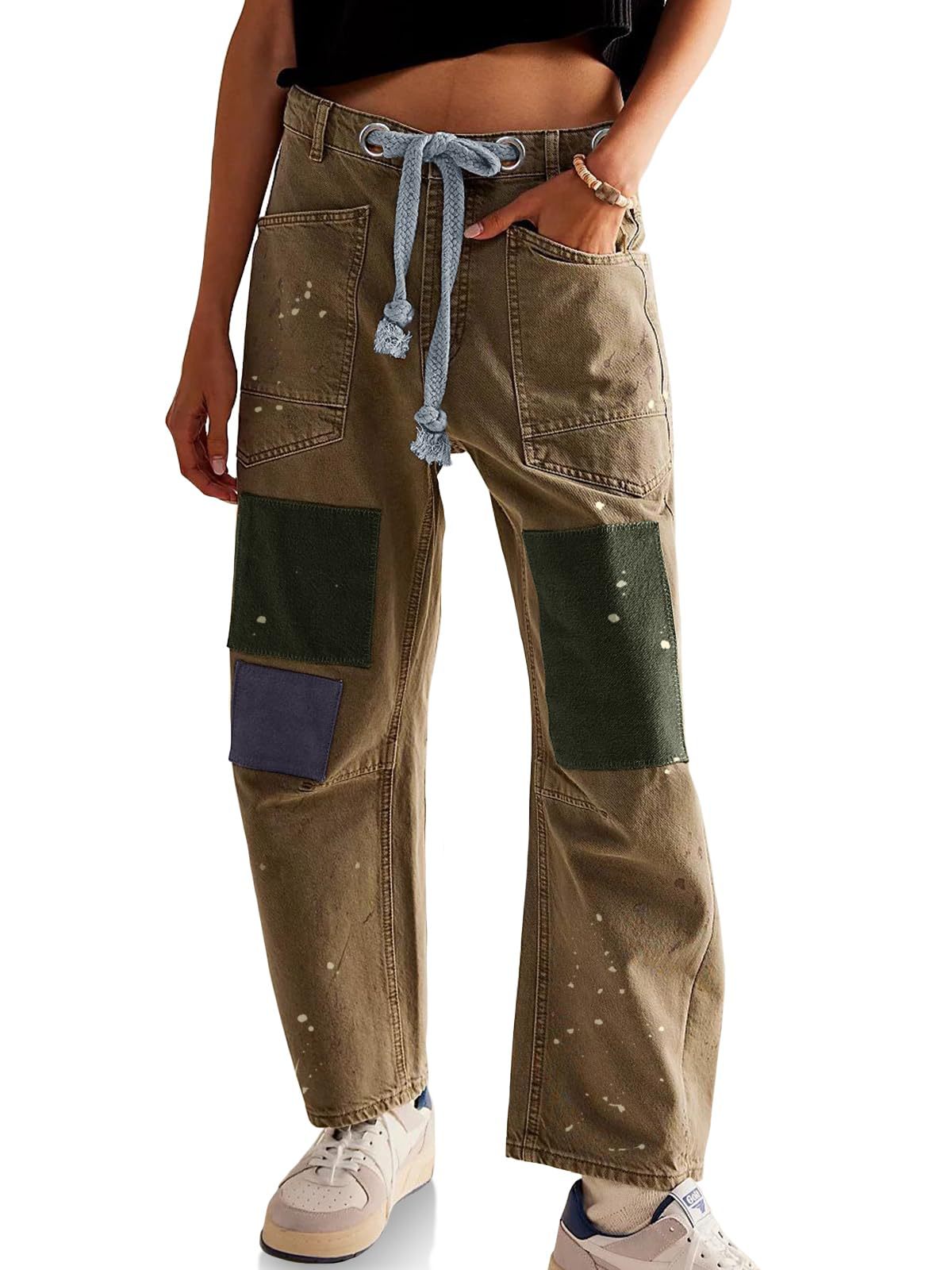 Artisan Cotton Blend Pants for Women | Casual Chic Style | Versatile Everyday Wear | Available in Multiple Sizes