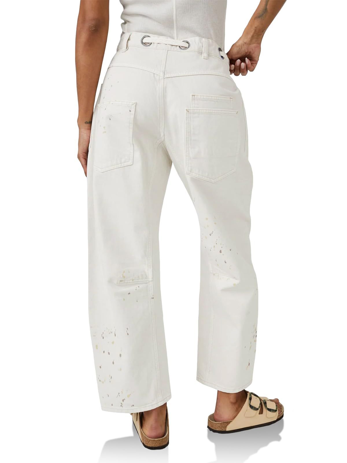 Artisan Cotton Blend Pants for Women | Casual Chic Style | Versatile Everyday Wear | Available in Multiple Sizes