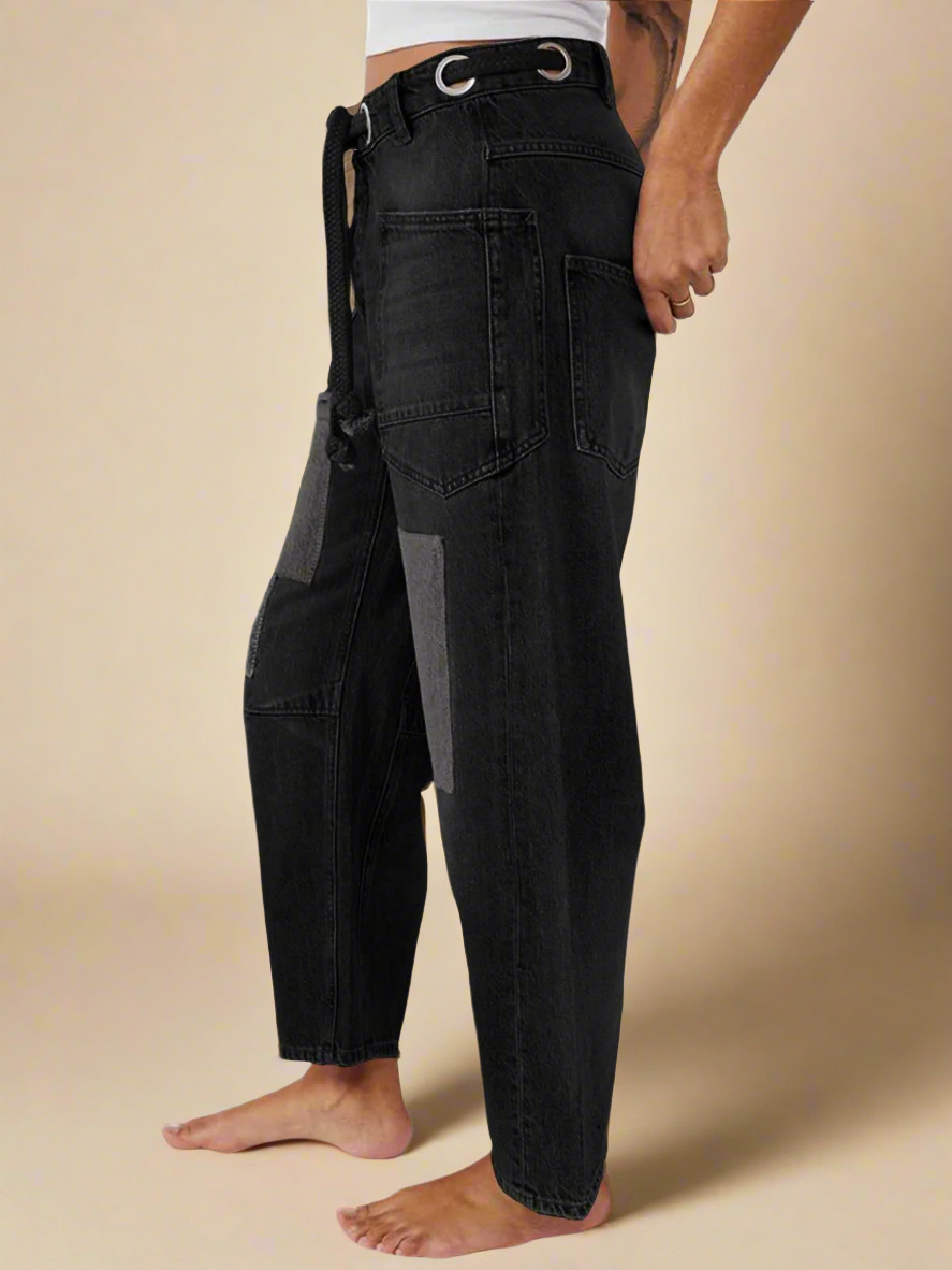 Artisan Cotton Blend Pants for Women | Casual Chic Style | Versatile Everyday Wear | Available in Multiple Sizes