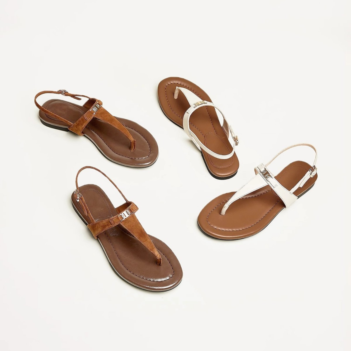 Buckle Strap Sandals for Women - Comfortable Casual Footwear for Summer - Adjustable Fit, Versatile Design