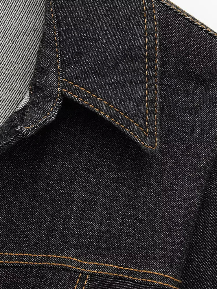 Button-Up Denim Set for Women - Casual Chic Style - Perfect for Everyday Wear