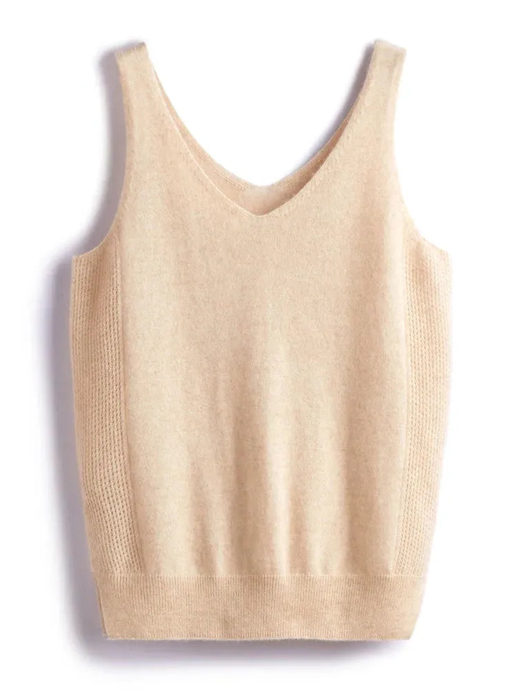 Cashmere V-Neck Sweater for Women - Soft, Lightweight Knit - Perfect for Casual Wear or Layering