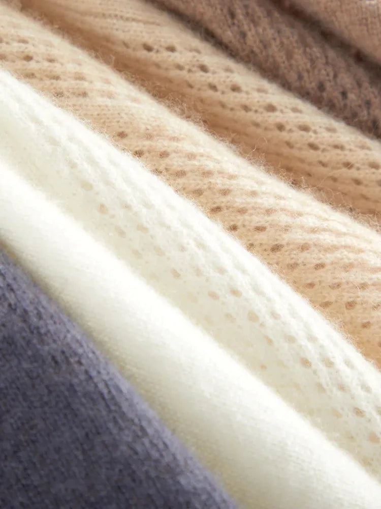 Cashmere V-Neck Sweater for Women - Soft, Lightweight Knit - Perfect for Casual Wear or Layering