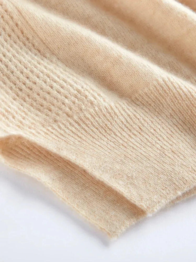 Cashmere V-Neck Sweater for Women - Soft, Lightweight Knit - Perfect for Casual Wear or Layering