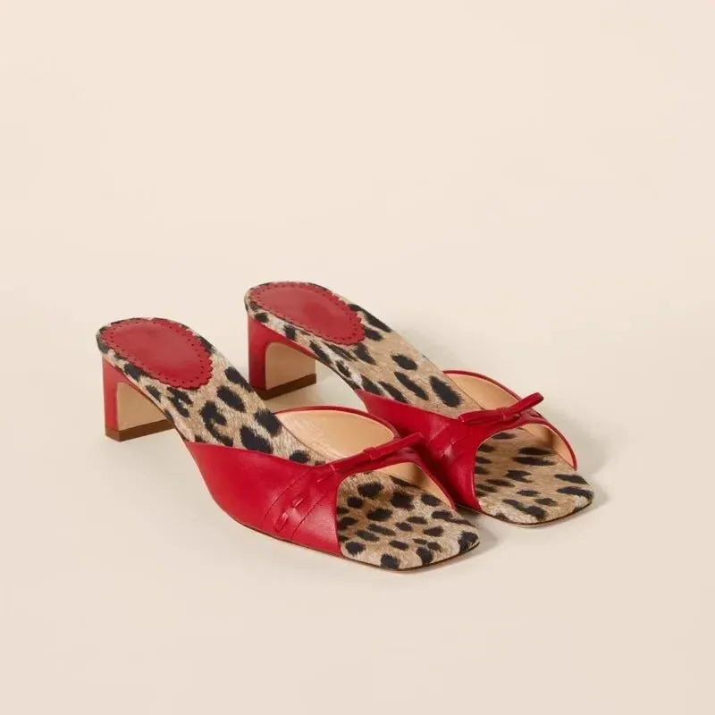 Check-In Heel Mules for Women - Stylish Open-Toe Design - Comfortable Slip-On Footwear for Casual and Dressy Occasions