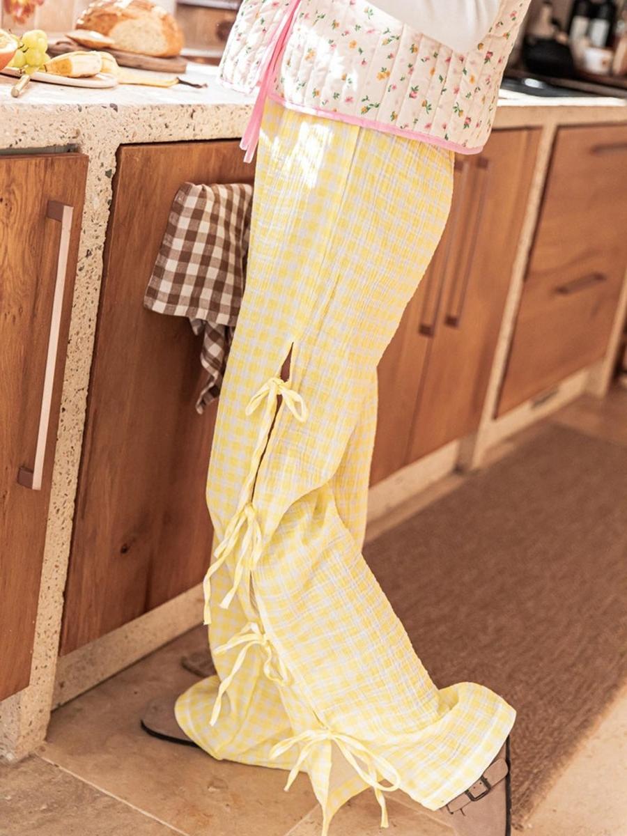 Checkered Cotton Trousers for Casual Wear - Comfortable Fit, Versatile Design, Perfect for Everyday Outfits