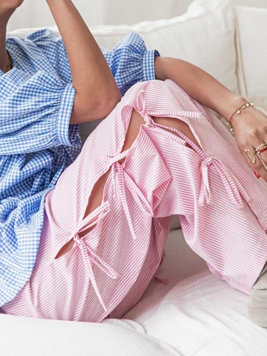 Checkered Cotton Trousers for Casual Wear - Comfortable Fit, Versatile Design, Perfect for Everyday Outfits