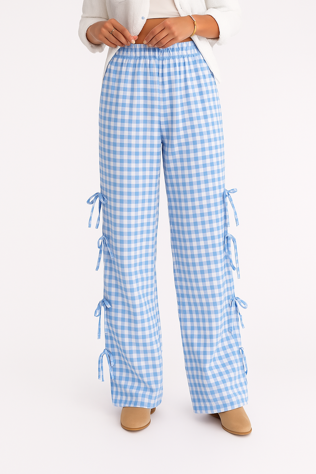 Checkered Cotton Trousers for Casual Wear - Comfortable Fit, Versatile Design, Perfect for Everyday Outfits