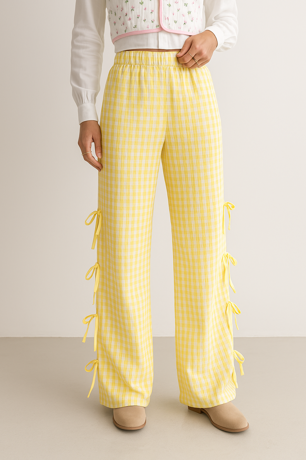 Checkered Cotton Trousers for Casual Wear - Comfortable Fit, Versatile Design, Perfect for Everyday Outfits