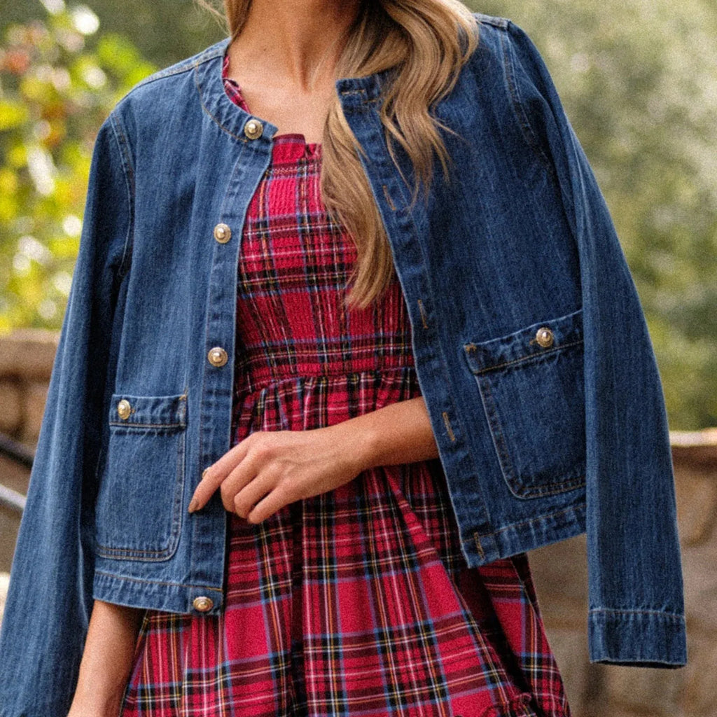 Christmas Maxi Dress for Women - Festive Floral Print, Long Sleeve, Holiday Party Wear, Comfortable Fit