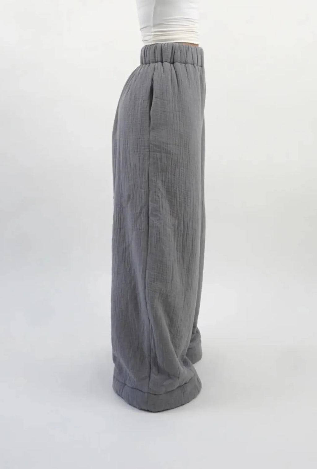 Cotton Lounge Trousers for Women - Comfortable Casual Pants for Relaxation and Home Wear - Soft Fabric, Adjustable Waist