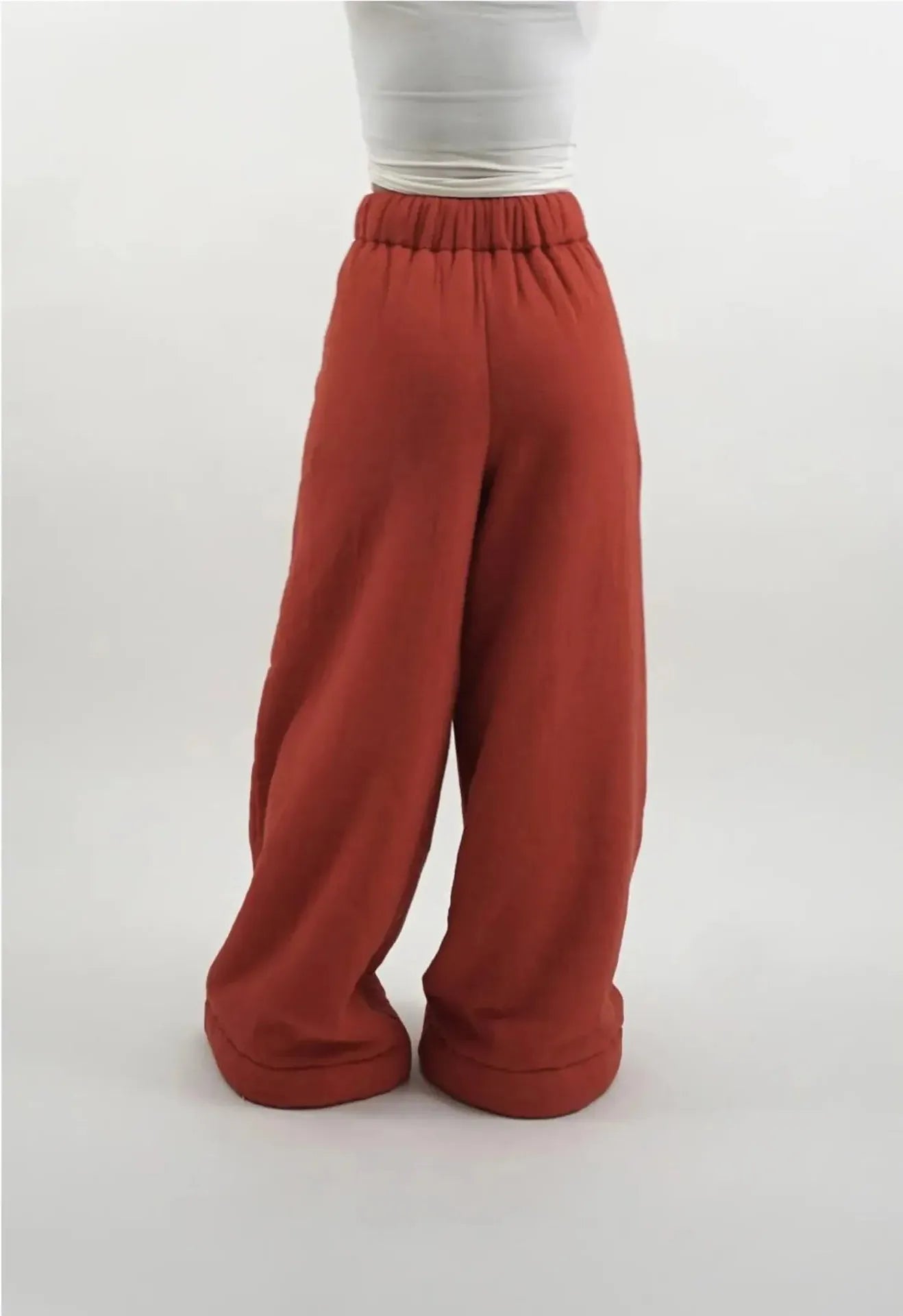 Cotton Lounge Trousers for Women - Comfortable Casual Pants for Relaxation and Home Wear - Soft Fabric, Adjustable Waist