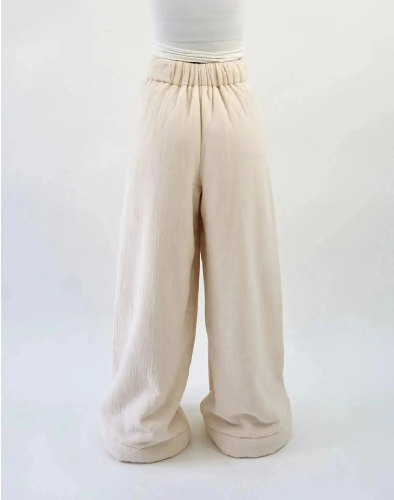 Cotton Lounge Trousers for Women - Comfortable Casual Pants for Relaxation and Home Wear - Soft Fabric, Adjustable Waist