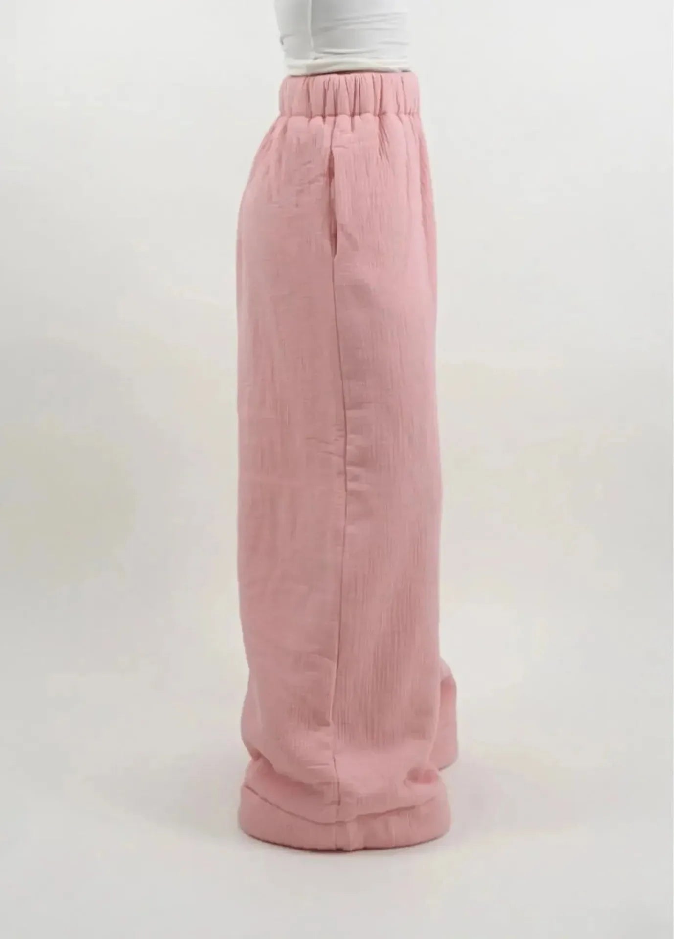 Cotton Lounge Trousers for Women - Comfortable Casual Pants for Relaxation and Home Wear - Soft Fabric, Adjustable Waist