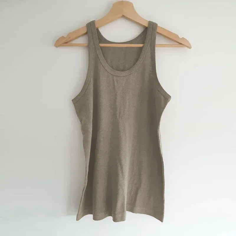 Cotton Tank Top for Everyday Wear - Comfortable Sleeveless Design - Casual Women's Apparel