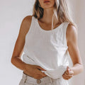 Cotton Tank Top for Everyday Wear - Comfortable Sleeveless Design - Casual Women's Apparel