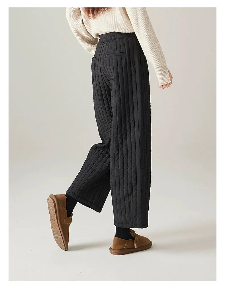 Cotton Wide-Leg Pants for Women - Comfortable Casual Trousers for Everyday Wear - Versatile Fashion Bottoms