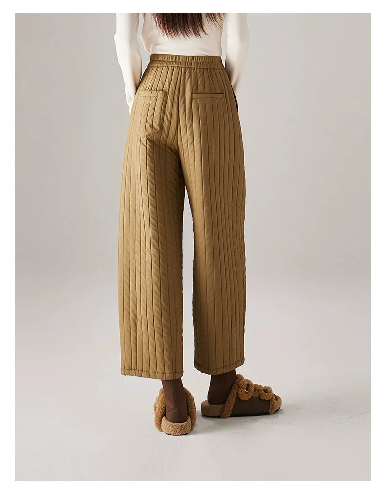 Cotton Wide-Leg Pants for Women - Comfortable Casual Trousers for Everyday Wear - Versatile Fashion Bottoms