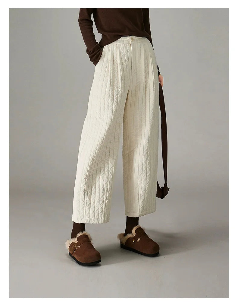 Cotton Wide-Leg Pants for Women - Comfortable Casual Trousers for Everyday Wear - Versatile Fashion Bottoms