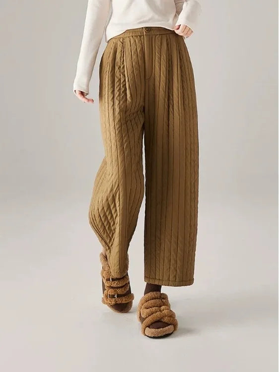 Cotton Wide-Leg Pants for Women - Comfortable Casual Trousers for Everyday Wear - Versatile Fashion Bottoms