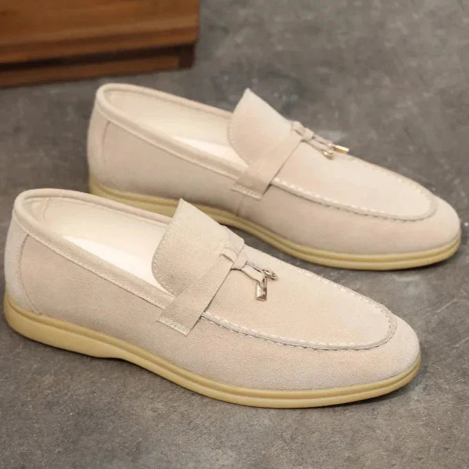 Cow Suede Loafers for Men | Comfortable Casual Slip-On Shoes | Versatile Footwear for Everyday Wear