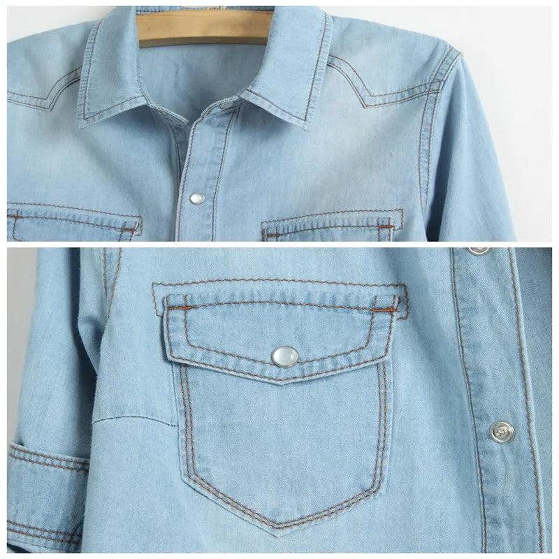 Denim Crop Top for Summer - Lightweight Casual Style for Women