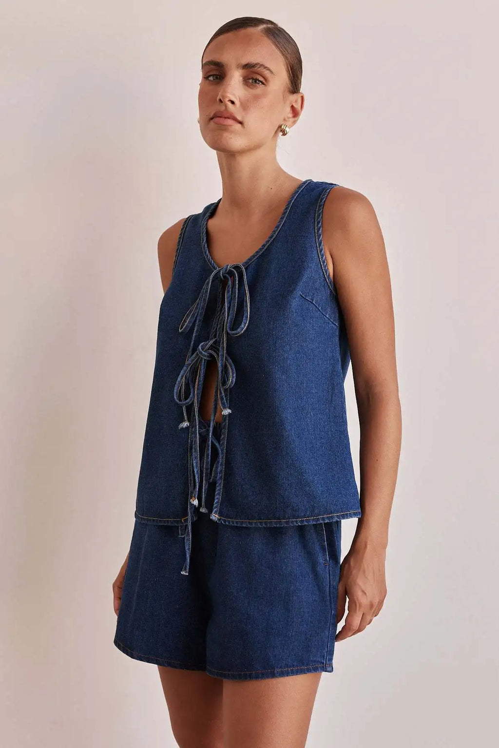 Denim Tie Set for Men - Casual Style, Versatile Fashion Accessory, Perfect for Weddings and Events