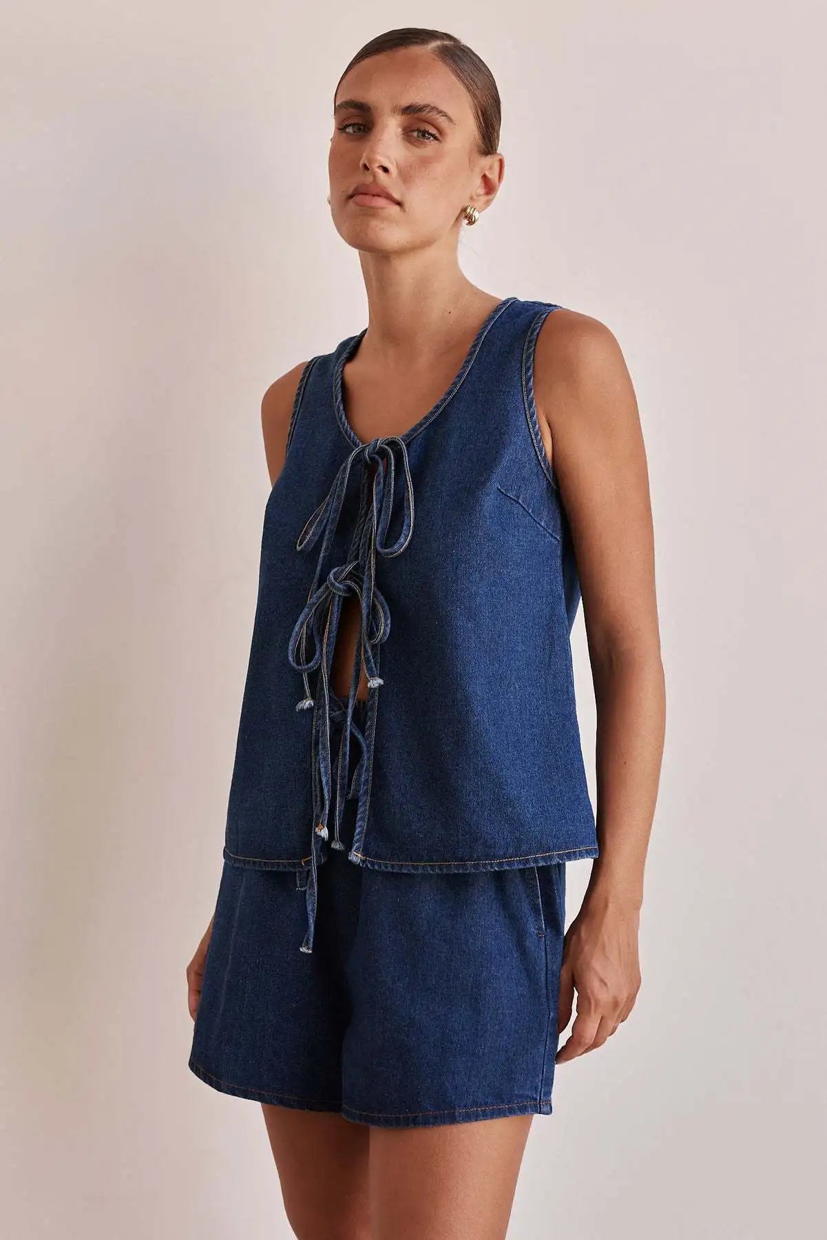 Denim Tie Set for Men - Casual Style, Versatile Fashion Accessory, Perfect for Weddings and Events